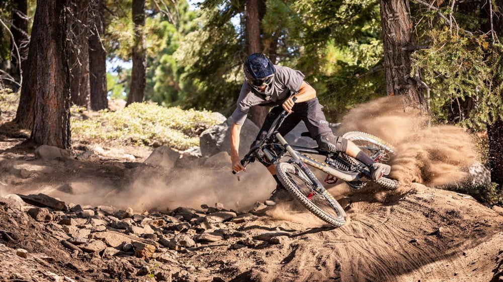 Big Bear Snow Summit mountain biker, on family friendly trails to enjoy for all skill levels