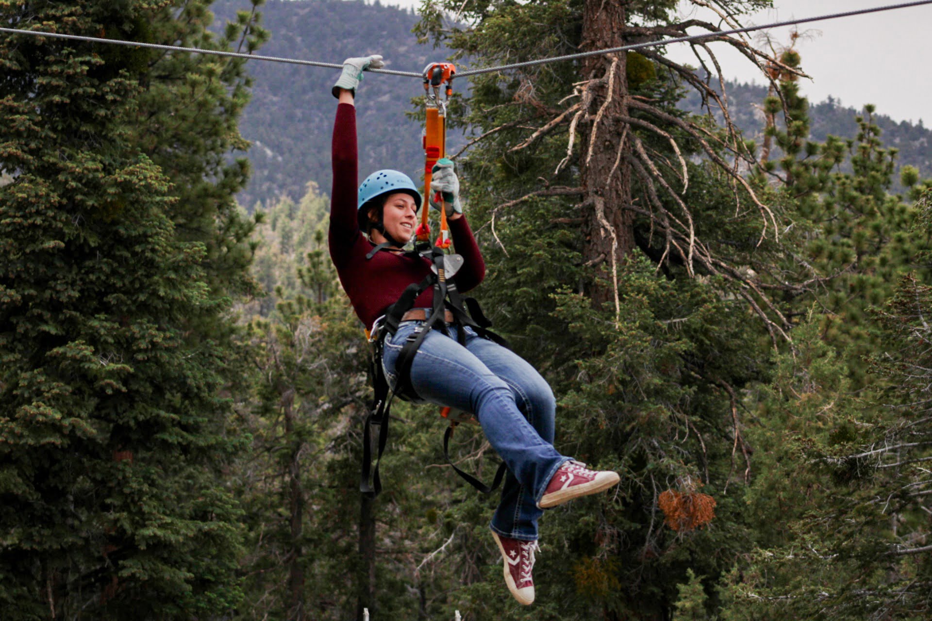 ziplining